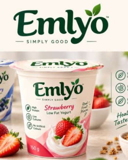 Emlyo Strawberry Low Fat Yogurt