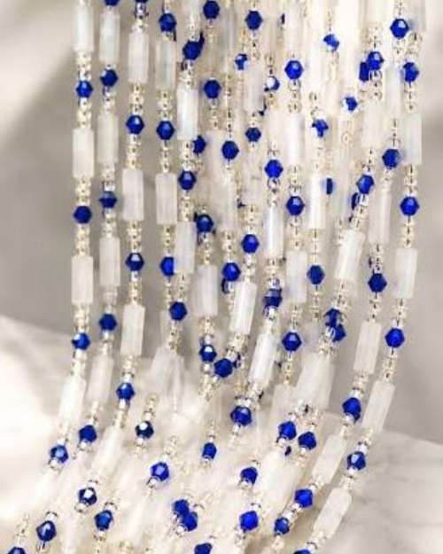Blue and White Waist Beads