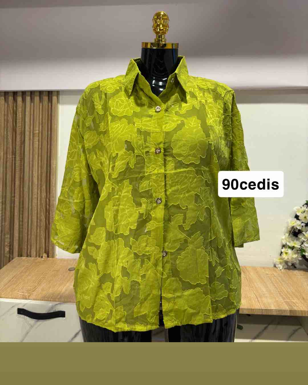 Women's Floral Transparent Shirt