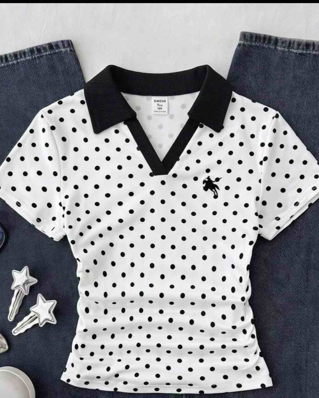 Kids' Polka Dot Polo Shirt