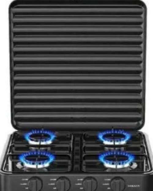 4-Burner Gas Cooker with Grill