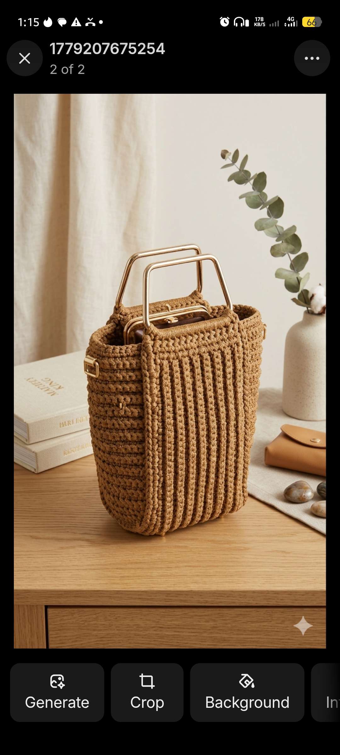 Terra-Tone Hand-Crocheted Satchel