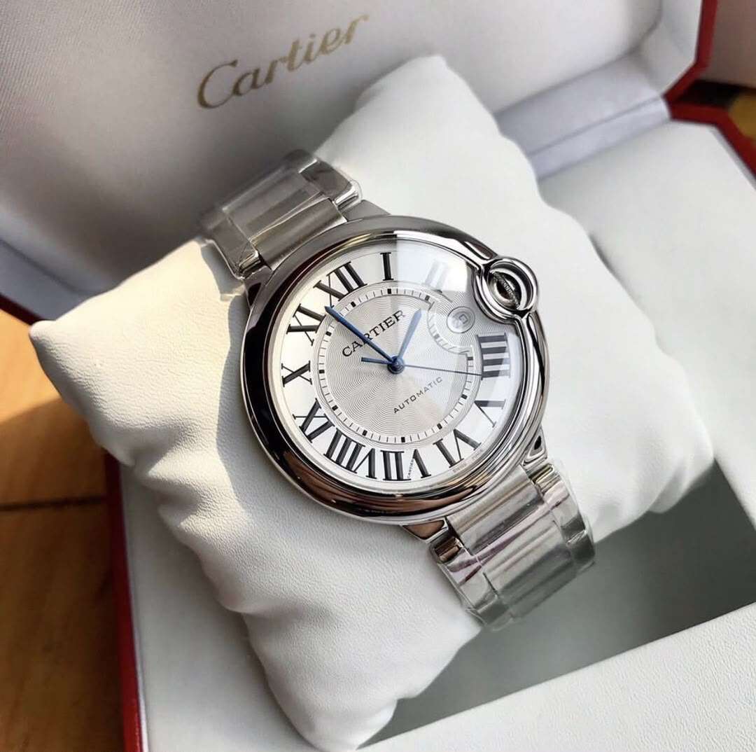 Cartier Ballon Bleu Automatic Silver-Tone Watch