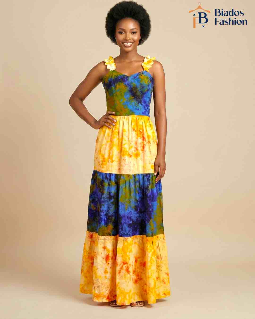 Women's Tie-Dye Maxi Dress