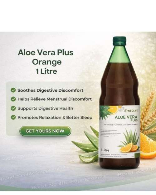 NeoLife Aloe Vera Plus Orange Flavored Beverage, 1 Liter