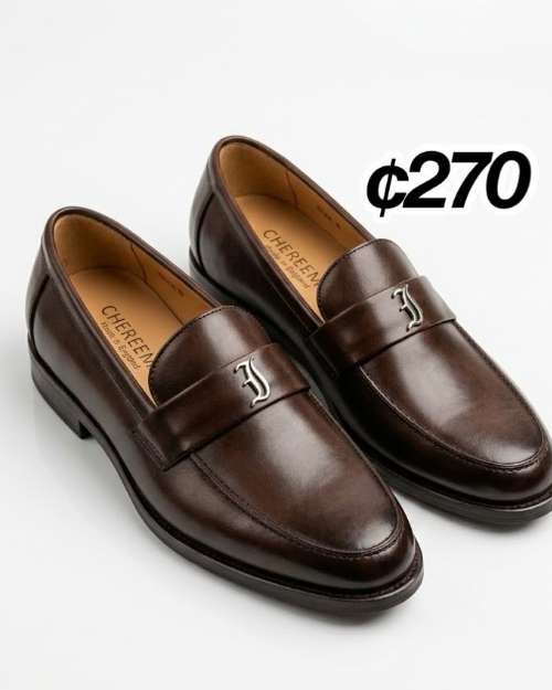Chereem Brown Leather Loafers