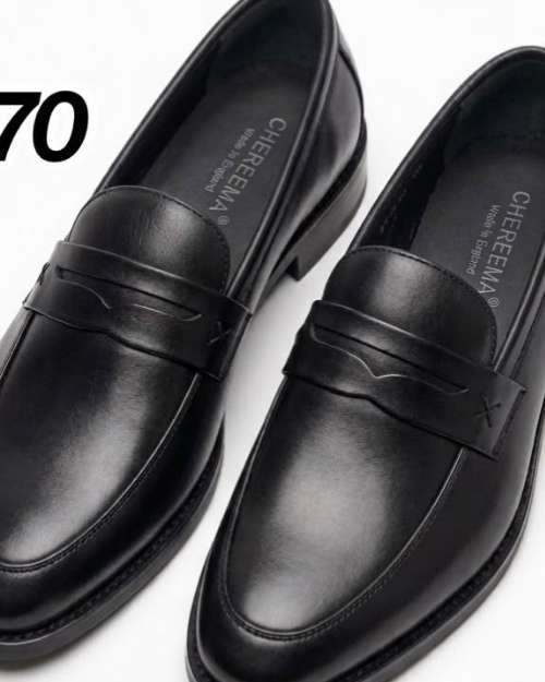 Cherema Black Penny Loafers