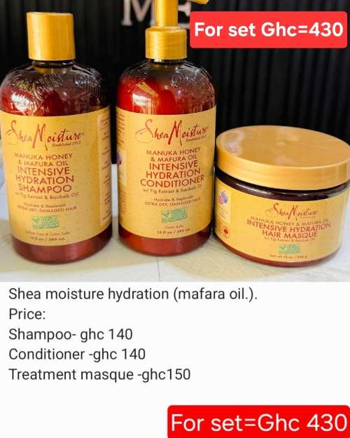 Shea Moisture Manuka Honey & Mafura Oil Intensive Hydration Hair Care Set