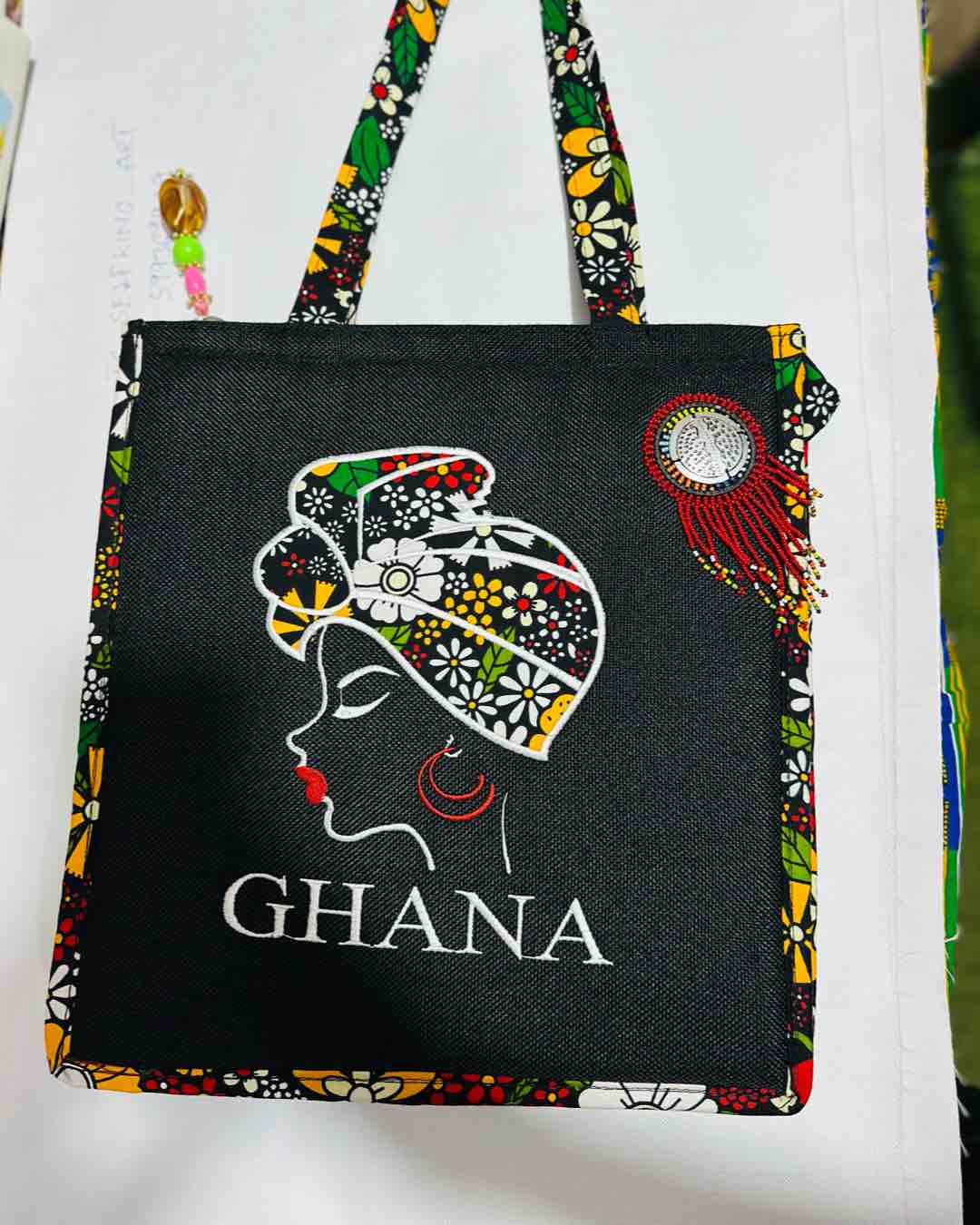 Ghana Queen Ankara Tote Bag
