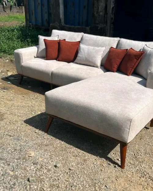 Mid-Century Modern L-Shape Sectional Sofa