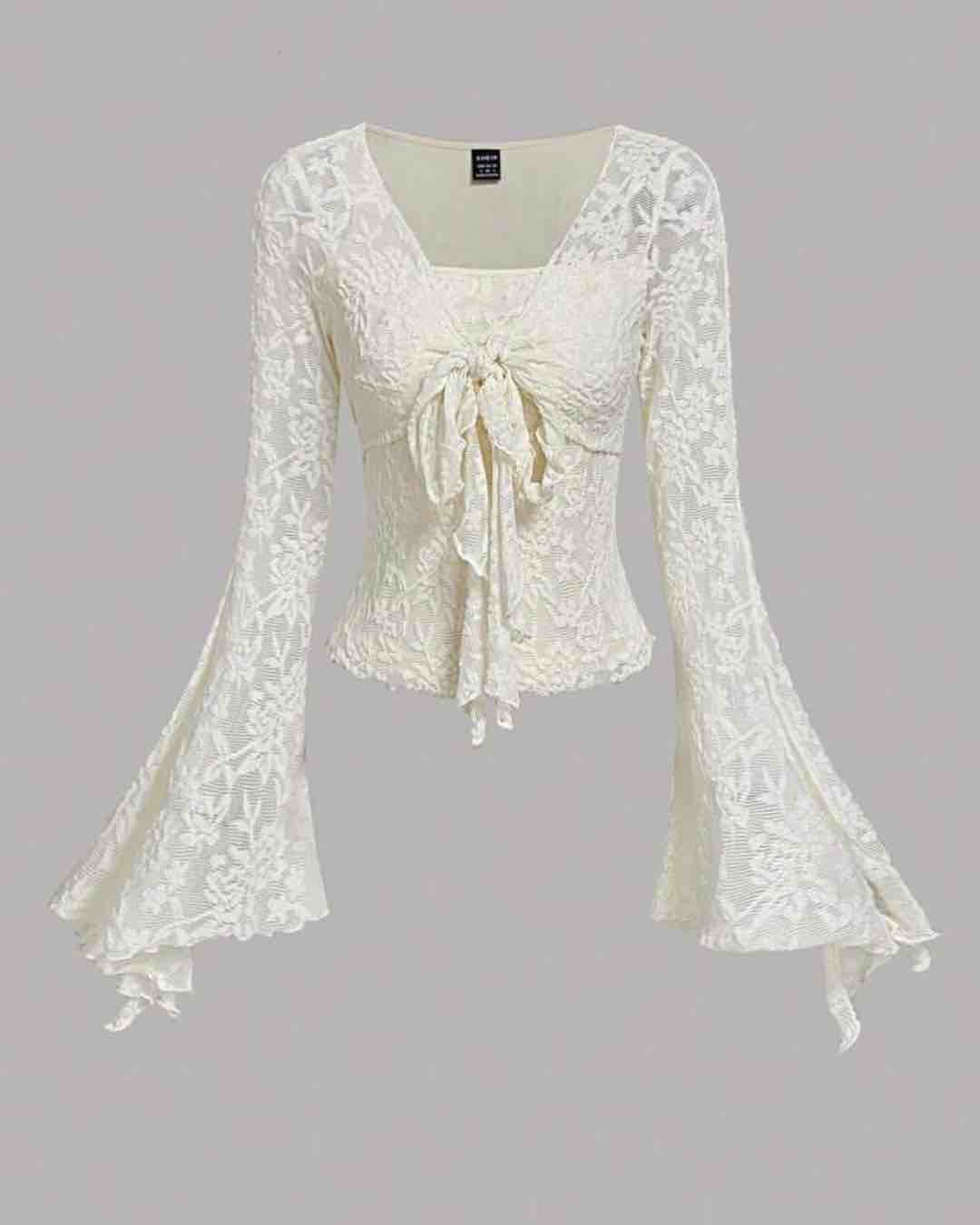 Lace Bell Sleeve Top