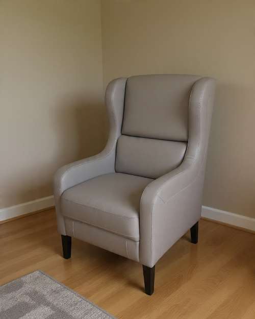 Grey Leather Executive Chair