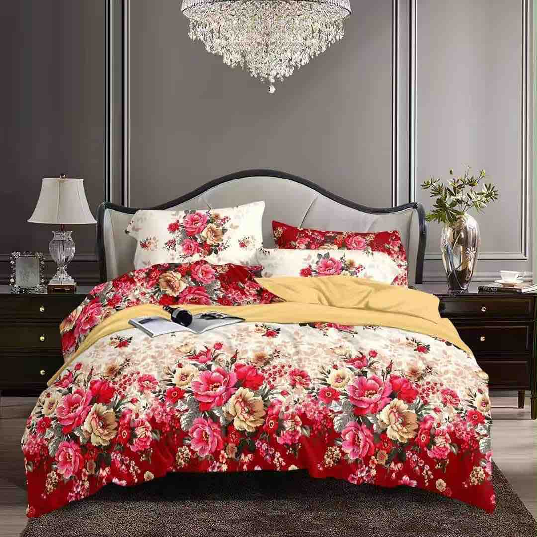 Queen Size Floral Bedsheet Set