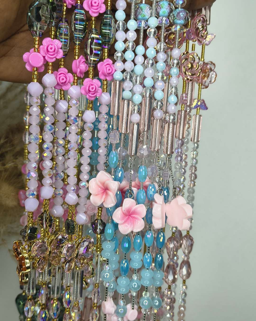 Assorted Beaded Waist Chains with Charms
