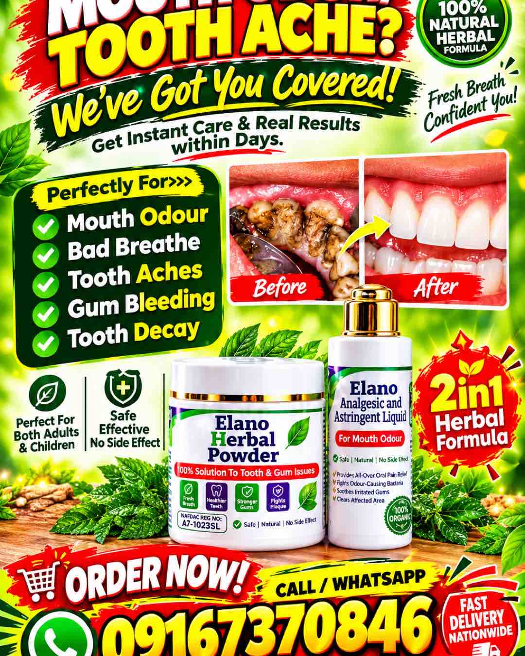 Elano Herbal  Powder And Oral Care 
