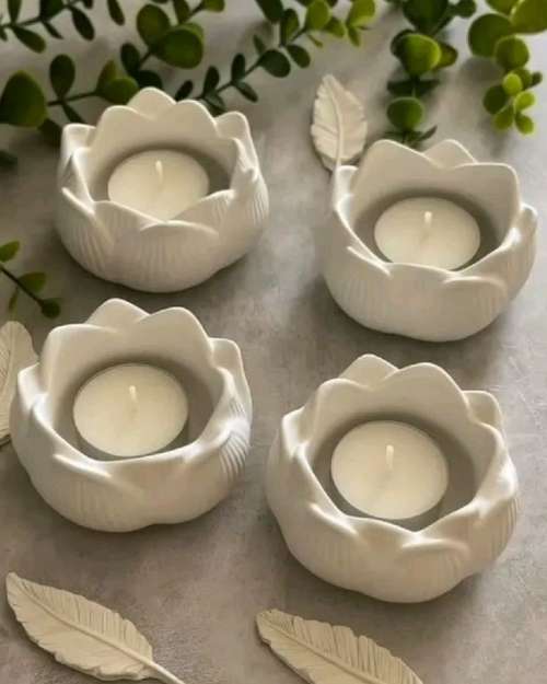 Floral Tealight Candle Holders