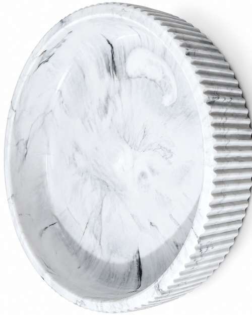 Marble Design Ceramic Serving Bowl