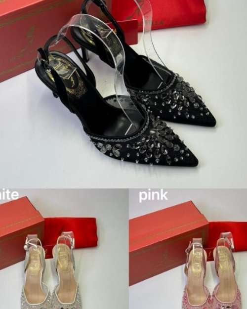 Women's Embellished Slingback Heels
