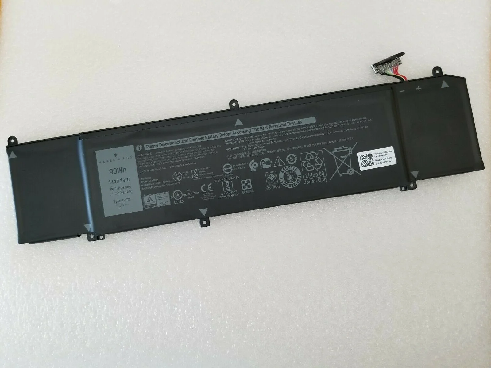 Alienware M15 R1 and M17 R1 Laptop Battery 90Wh