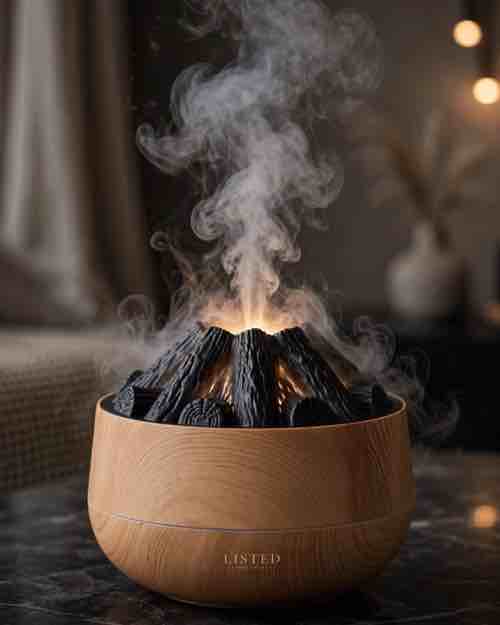 Volcano Humidifier with Charcoal Design