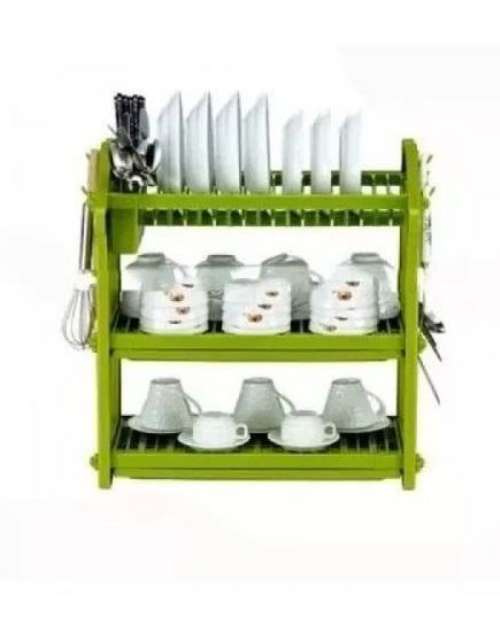 3-Tier Plastic Dish Drying Rack