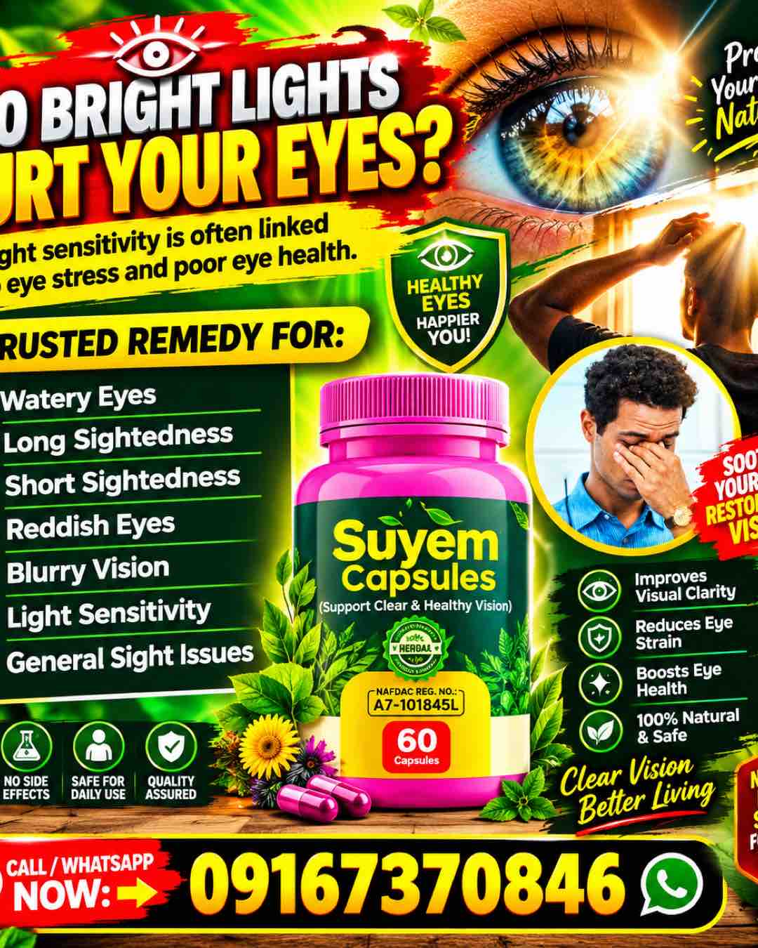 Suyem Herbal Eye Support Capsules