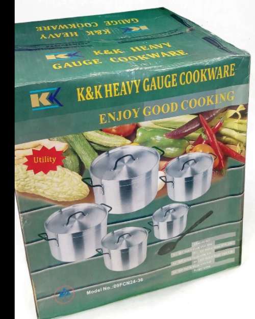 K&K Heavy Gauge Aluminum Cookware Set