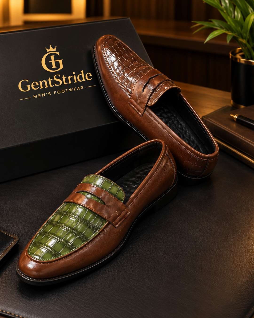GentStride Men's Penny Loafers