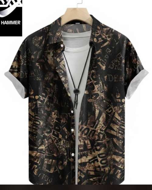 Men's Printed Short Sleeve Shirt