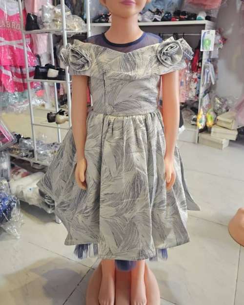 Girl's Patterned Gown