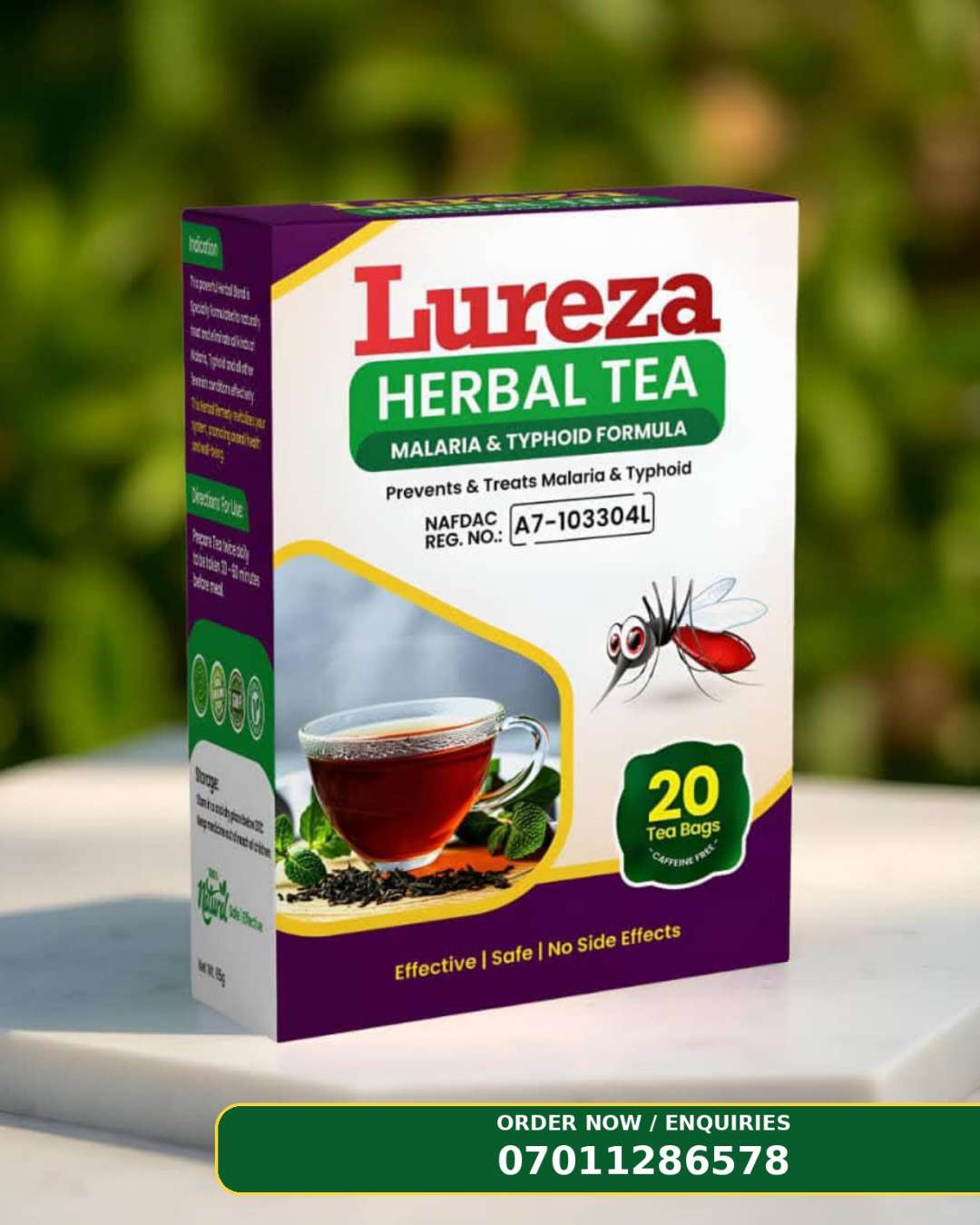 Lureza Herbal Tea for Malaria & Typhoid