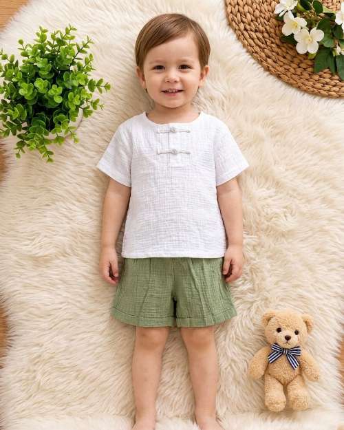 Crushed Two-Piece Outfit for Toddlers