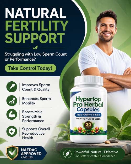 Hypertop Pro Herbal Male Fertility Capsules