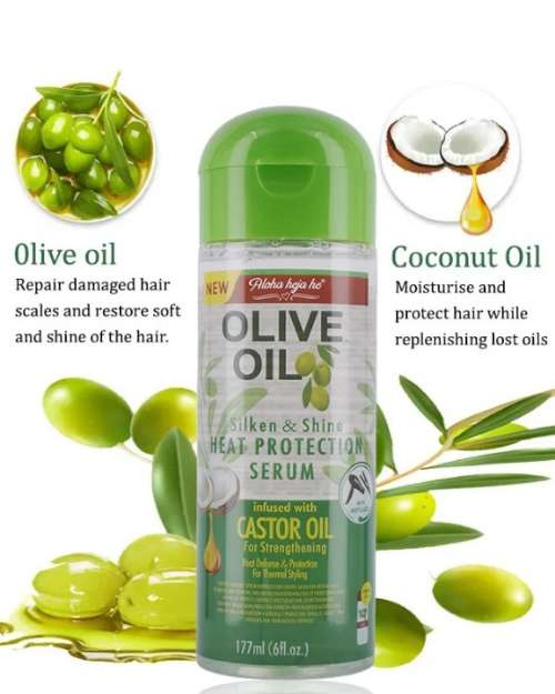 Aloha Hoja Ho Olive Oil Silken & Shine Heat Protection Serum