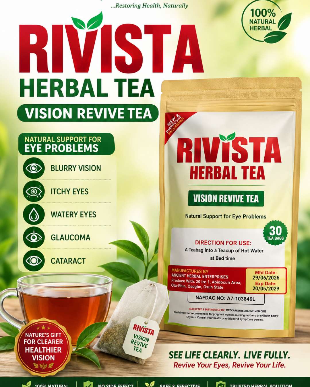 Rivista Vision Revive Herbal Tea