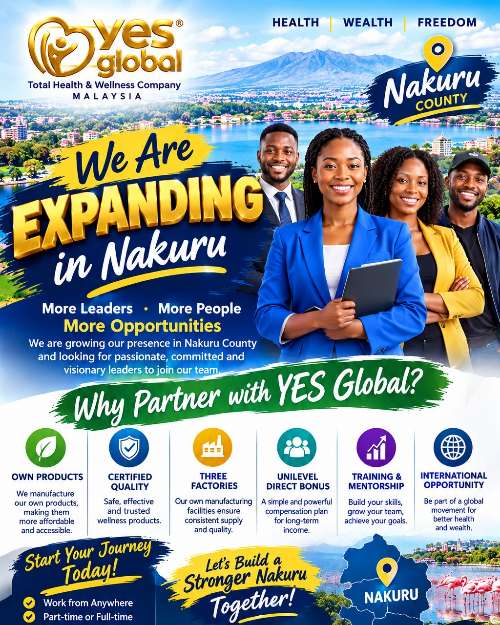 YES Global Distributor & Stockist Opportunity in Nakuru