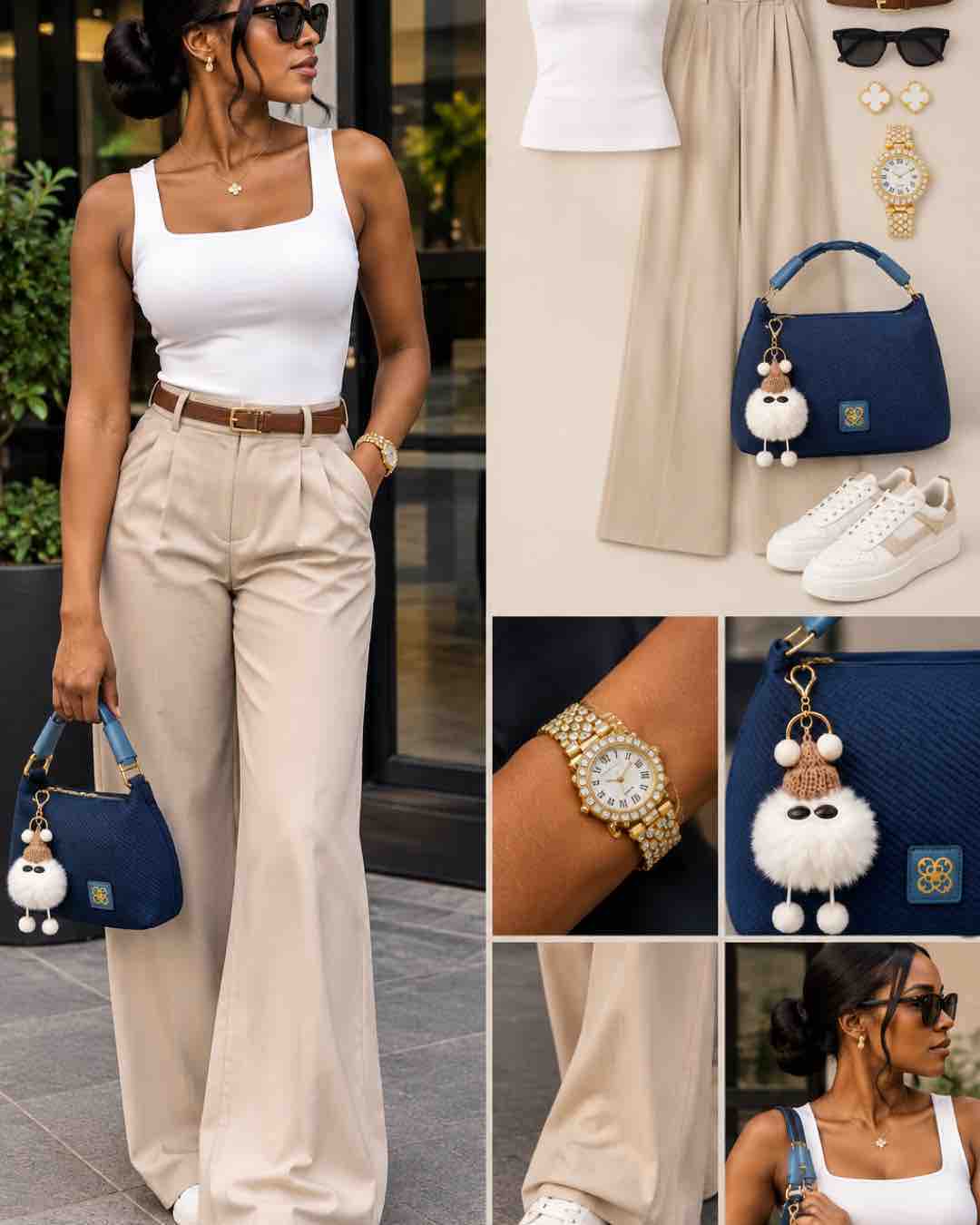 Navy Blue Mini Handbag and Crossbody Bag