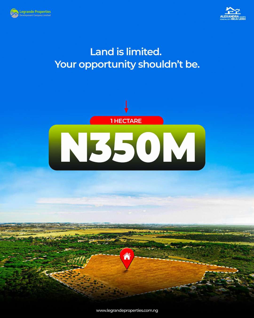 1 Hectare Land in Ibeju Coastal City
