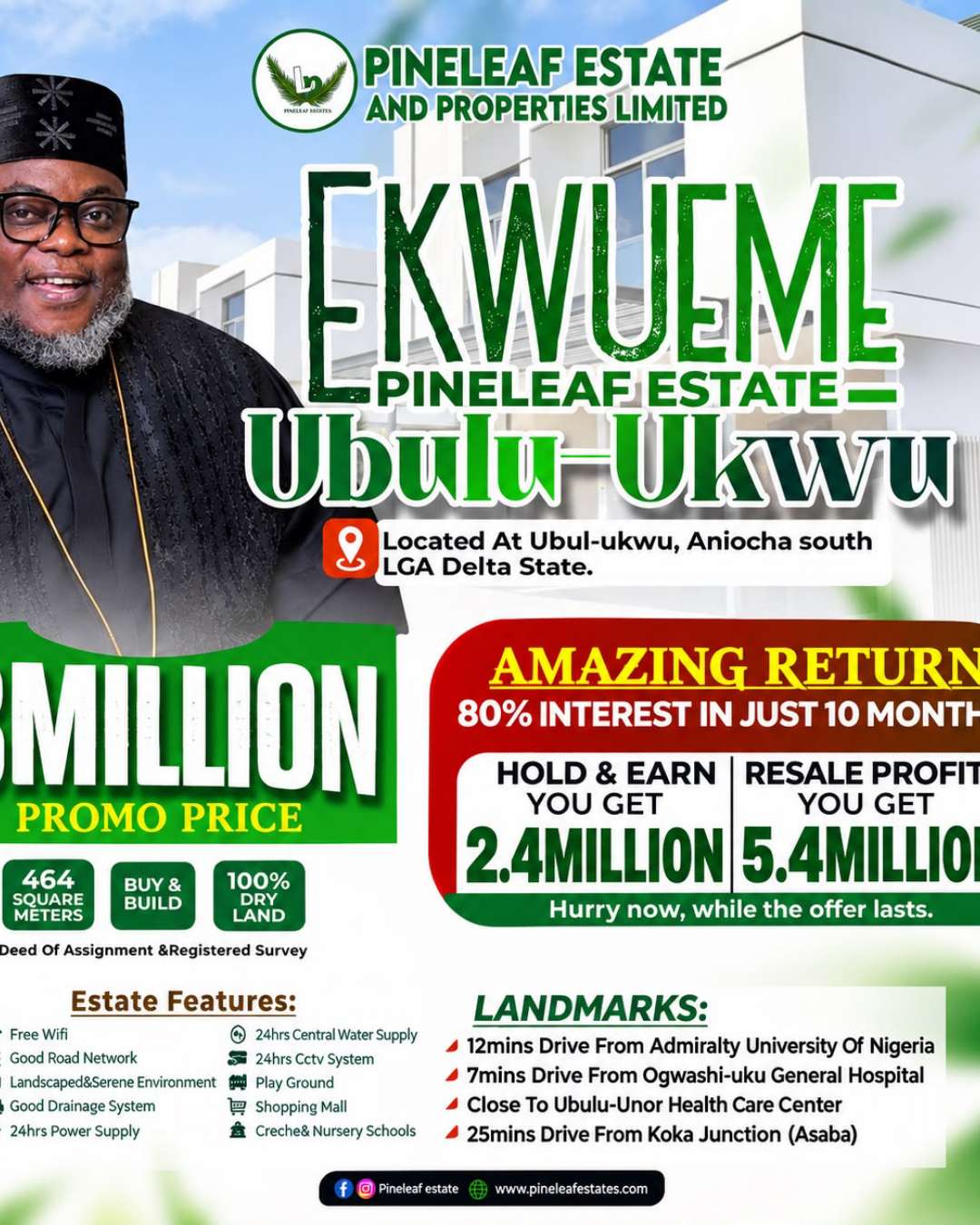 Ekwueme Estate Land in Ubullu-Ukwu, Delta State