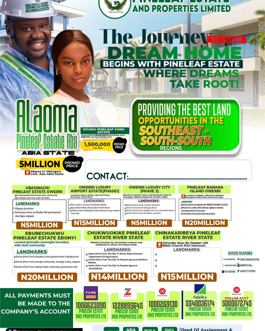 Pineleaf Estate Land Sales
