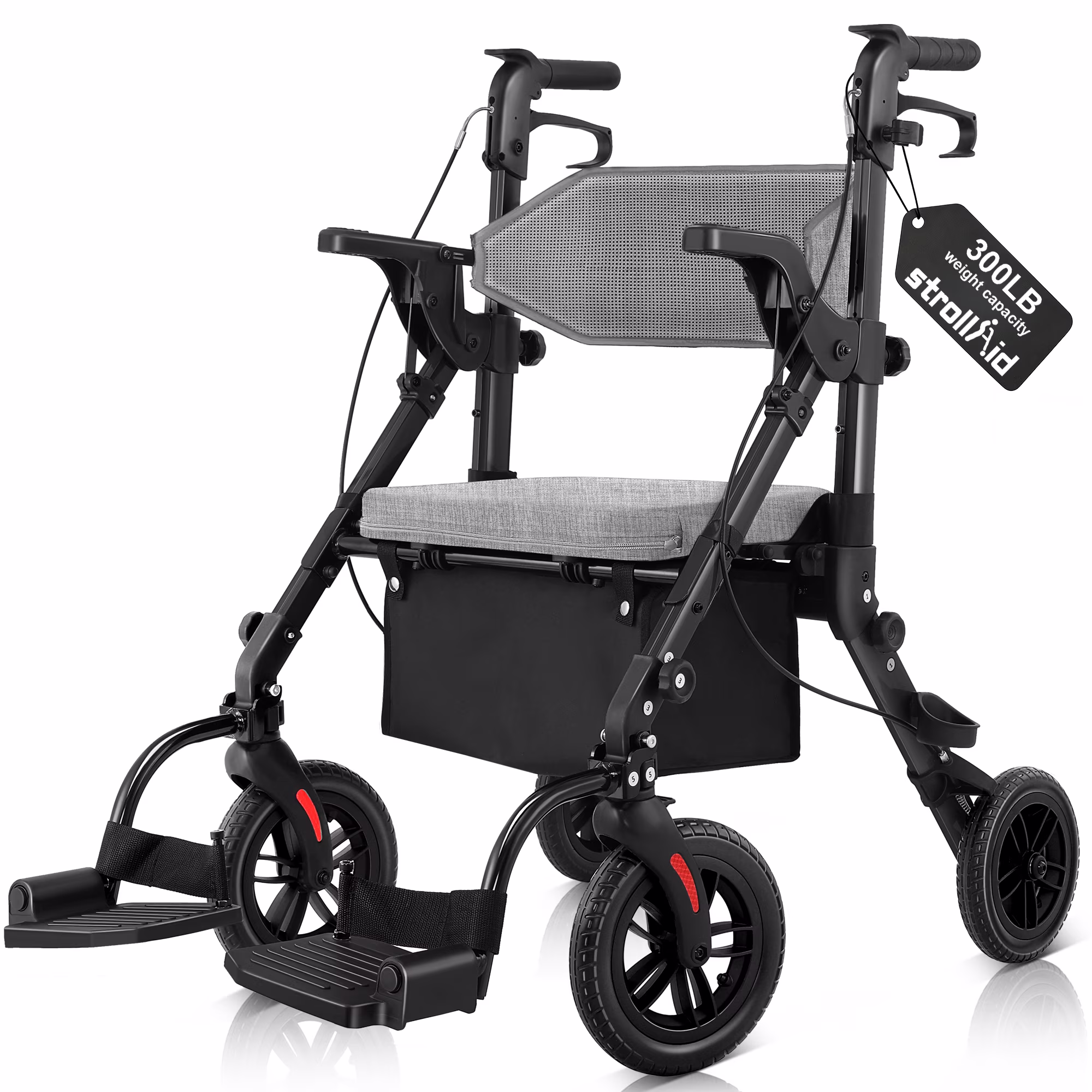 Rollator Walker for Seniors with Seat