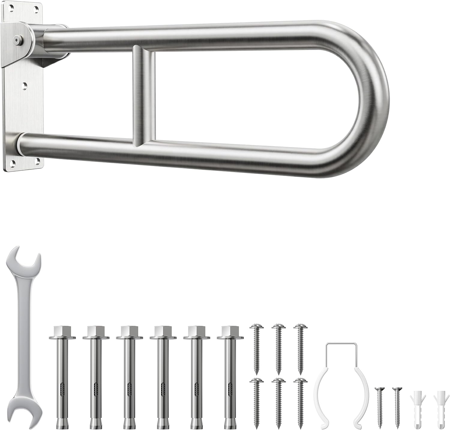 Stainless Steel U-Shaped Grab Bar for Bathroom Safety