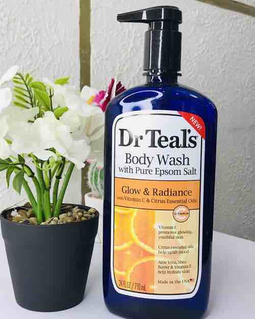Dr Teal's Glow & Radiance Vitamin C Body Wash with Pure Epsom Salt