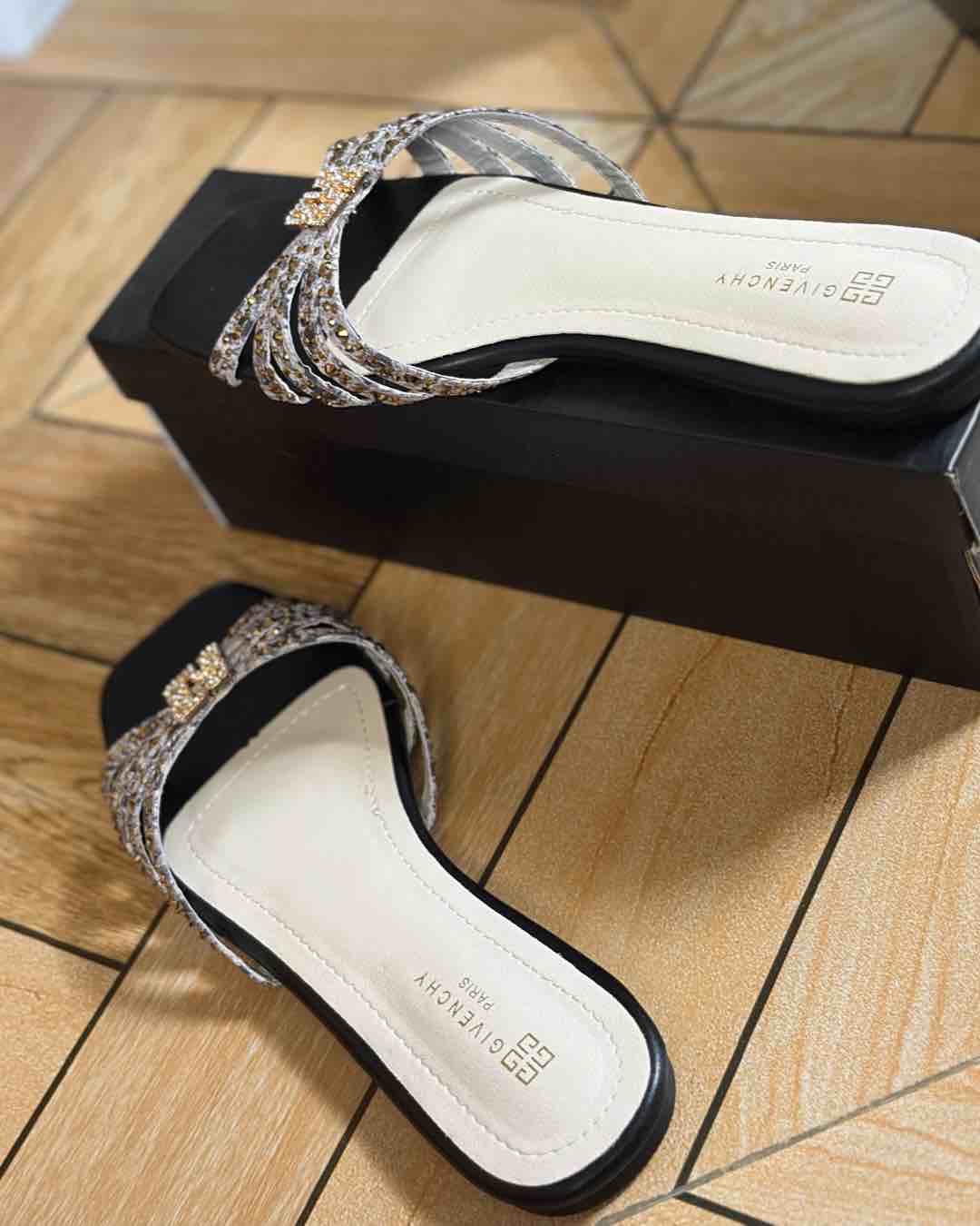 Women's Embellished Slip-On Sandals