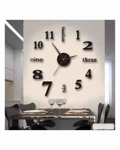 DIY 3D Wall Clock Stickers - Modern Frameless Wall Decor