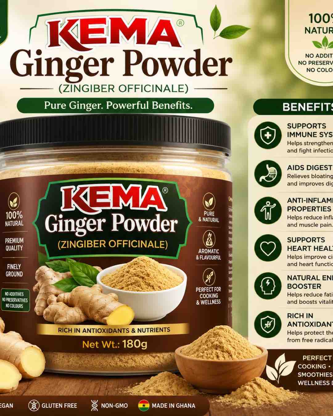 KEMA Ginger Powder 180g