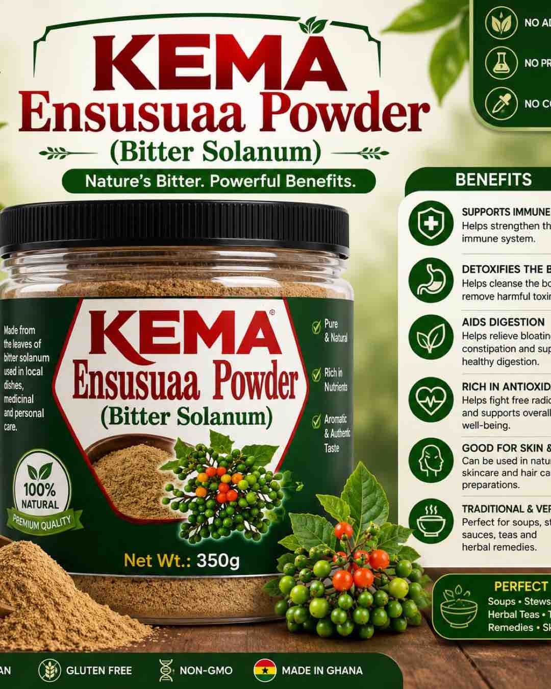 KEMA Ensusuaa Bitter Solanum Powder 350g