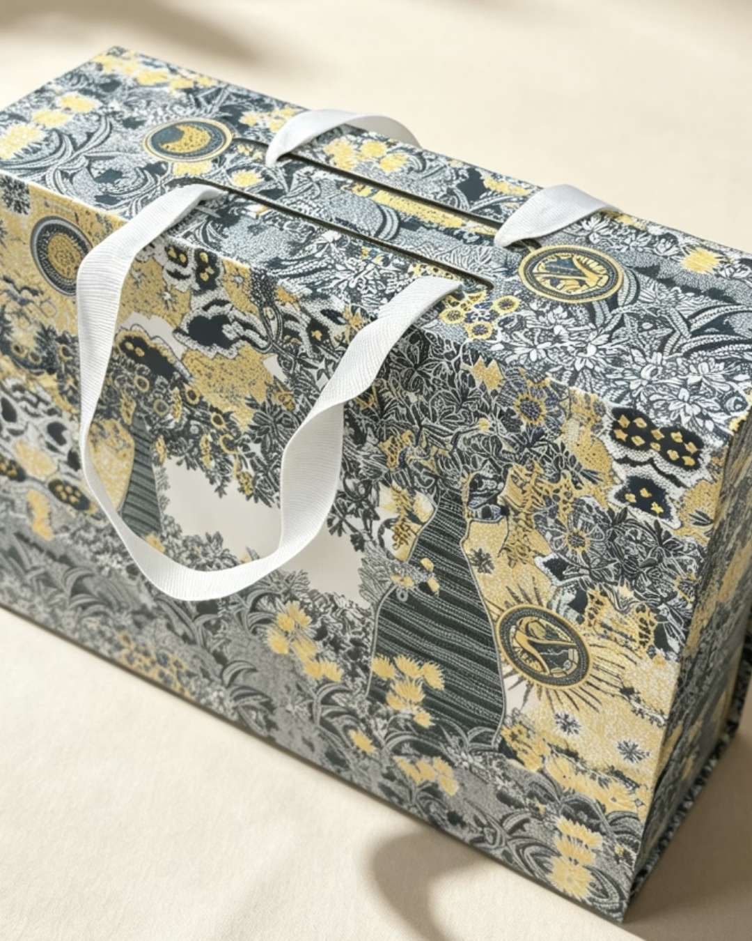 Foldable Gift Box with Handles