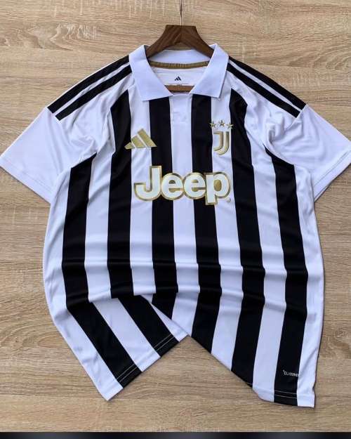Juventus Home Jersey Black and White