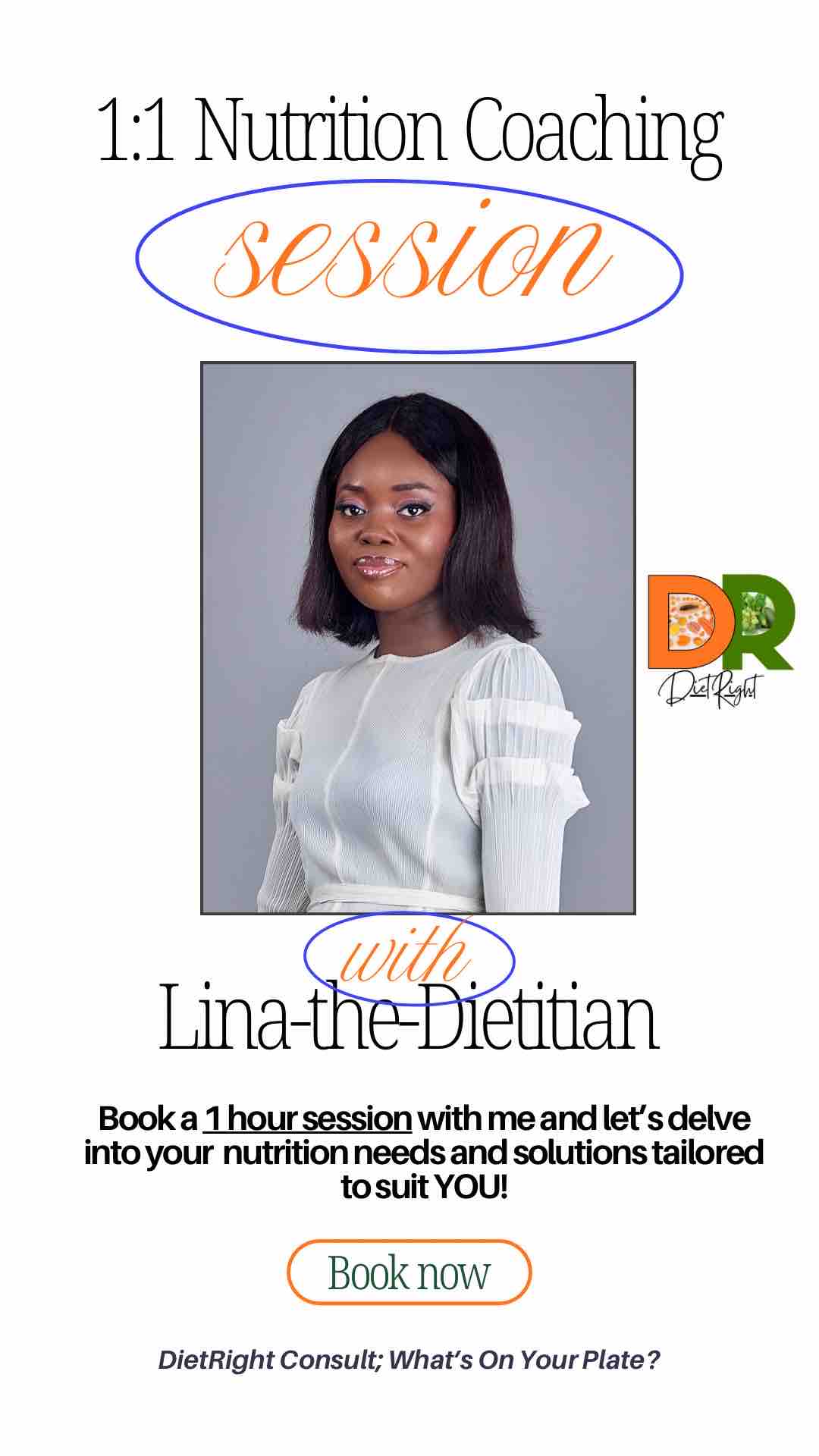1:1 Nutrition Coaching Session with Lina-the-Dietitian